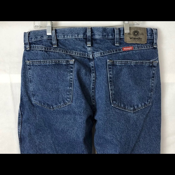 Wrangler Men’s Blue Jeans Regular Fit Size 36x29 - Picture 4 of 9